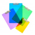 A4 彩色透明文件板夾/橫式