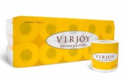 VirJoy 優質卷裝衛生紙 (黃色) / 3層 10卷/條 (原箱優惠)