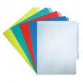 A4 透明膠質文件套 / 3層 / 藍色