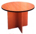 圓形會議檯(十字腳)木色