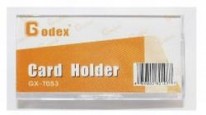 Godex (GX-T053) 50 x 25mm 硬膠扣針連夾人名牌