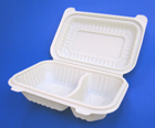 可降解(玉米) 2格環保飯盒　