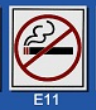 文字/圖案金屬貼牌 11 x 12cm Signs B201 不准吸煙