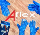 Aflex 藍色 TPX 即用即棄一次性膠手套100隻裝  8M/9/L 