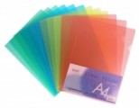 A4 透明膠質文件套12個/包 /  藍色