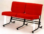 辦公室排椅 L10012F(布面 / 黑色PVC)
