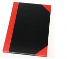 A4 紅黑硬皮簿 <100頁> OXA4100             