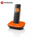 Motorola T401+ 數碼室內無線電話 香港行貨 - 黑/橙 - 黑/藍色