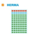 Herma 數字標籤貼 No.1160 / 4129 (8mm die) / 5Sheet / 綠色