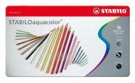 STABILO Aquacolor 1636-5 專業級木顏色(36色/鐵盒裝)