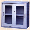 鋼櫃-鐵框玻璃門鋼櫃